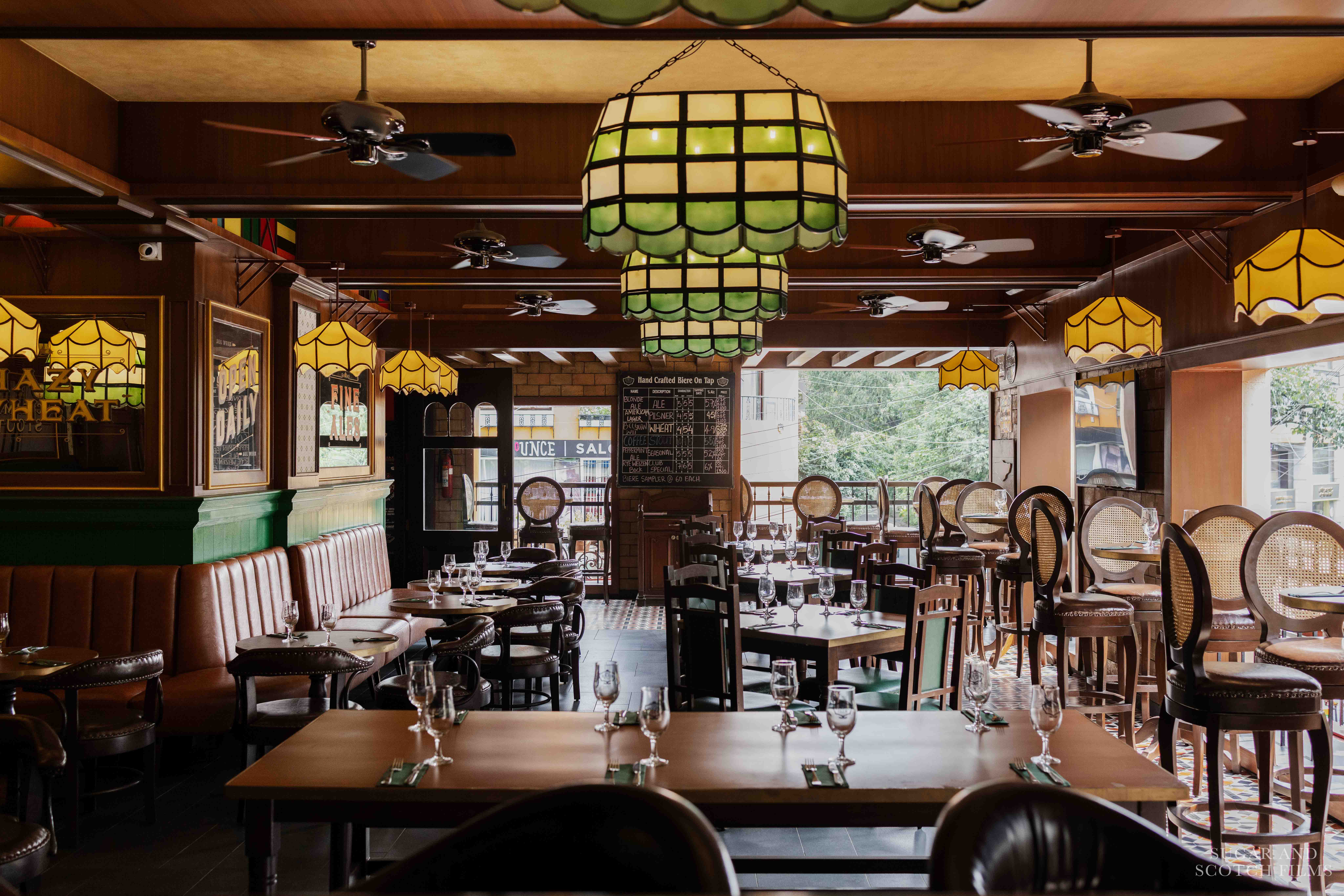 Dining room at The Biere Club