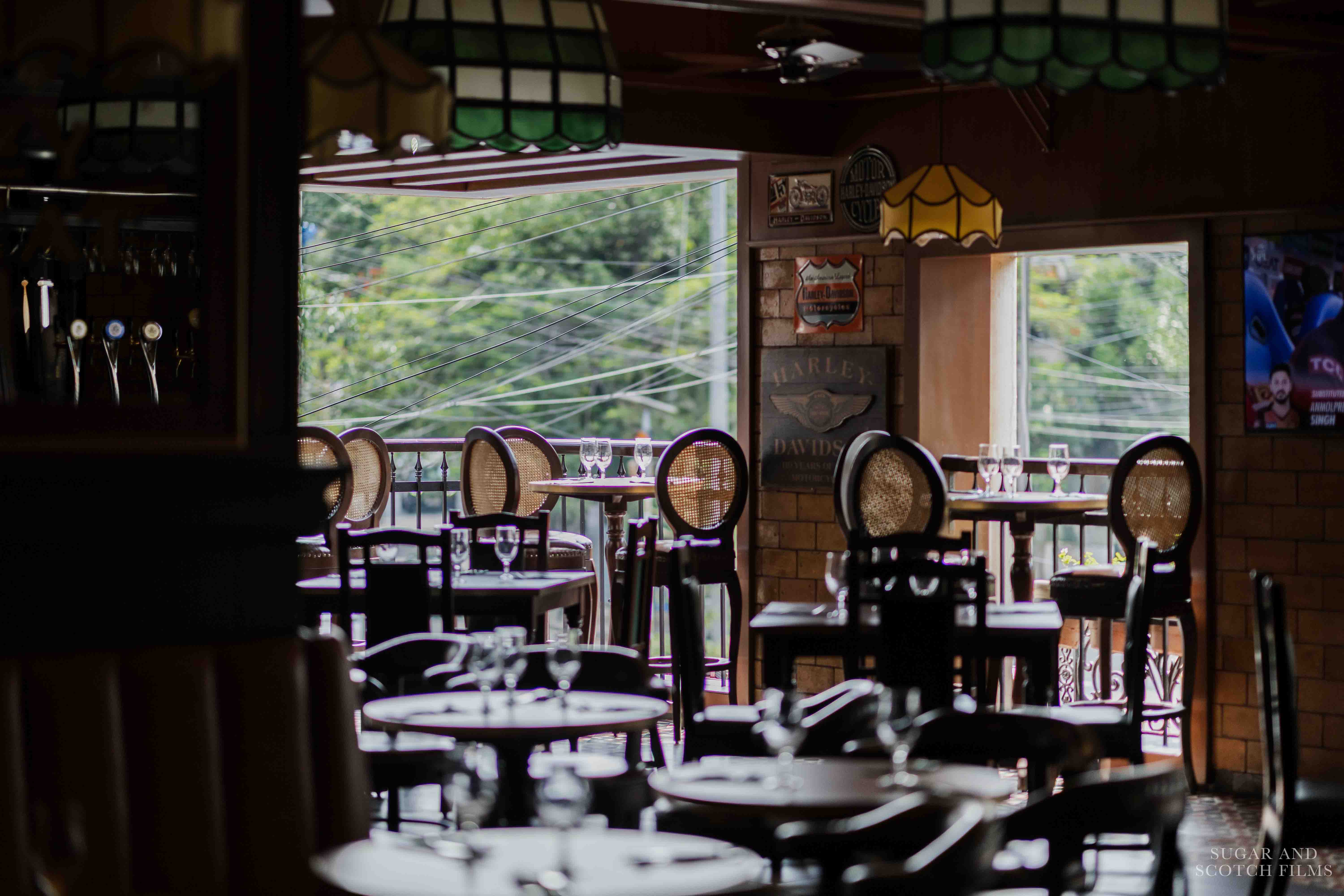 Dining tables at The Biere Club